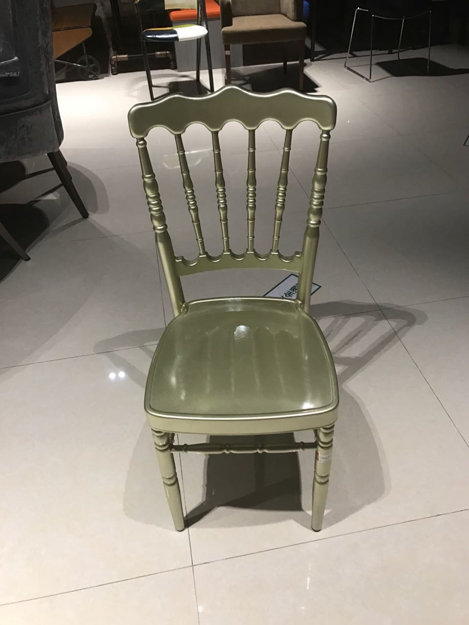 Aluminum Napoleon Chair Banquet Hotel Furniture Dining