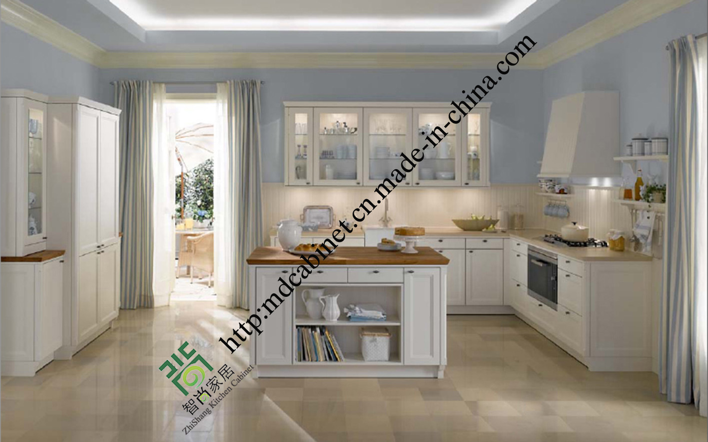 Modular High Gloss PVC Kitchen Cabinets on Sale (zs-470)