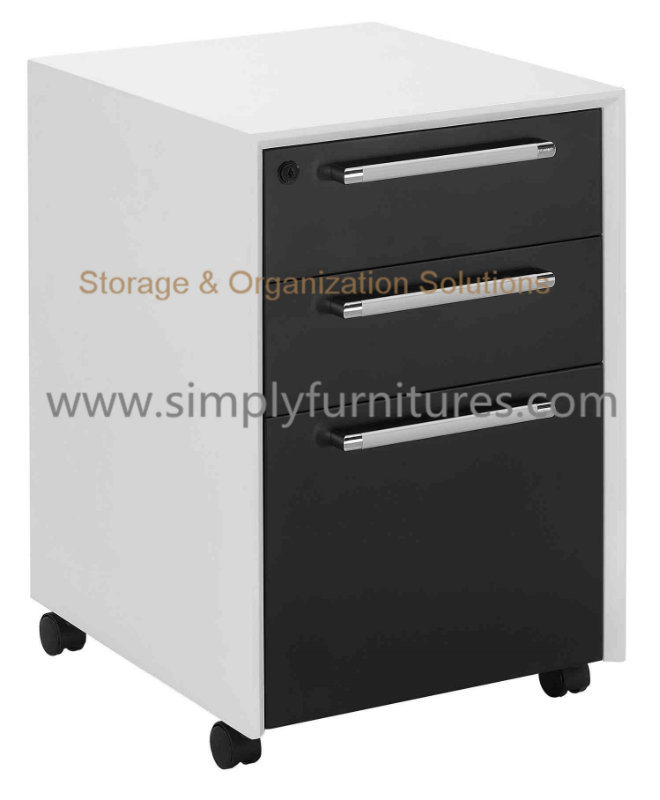 Mobile 3 Drawer File Storage Cabinet