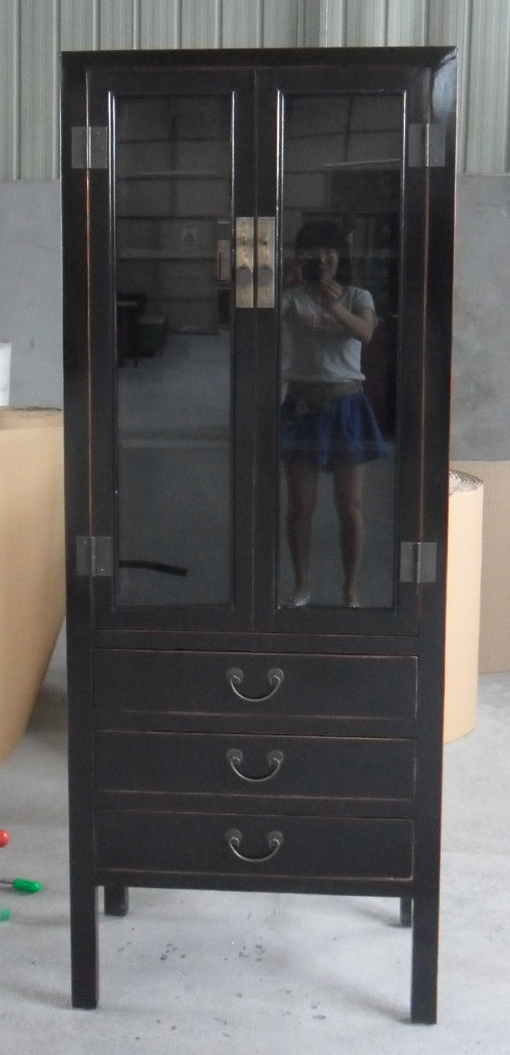 Chinese Furniture Glass Cabinet Lwa531