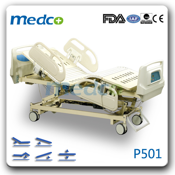 Medical Equipment Five-Function Electric ICU Hospital Bed