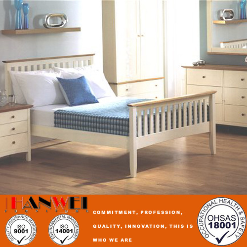 White Modern Wooden Furniture Hotel Furniture Bedroom Bed Frame