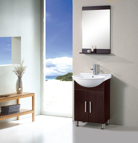 Solid Wood Bathroom Cabinet