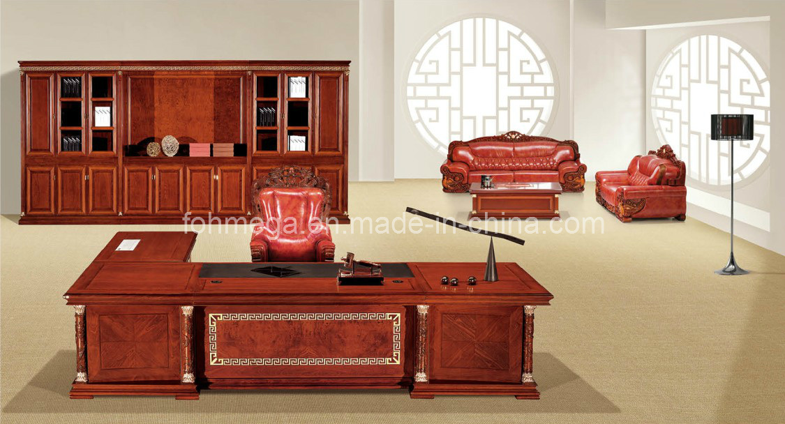 Luxury Presidential Table Luxury King Throne Royal Office Furniture (FOHT-01)