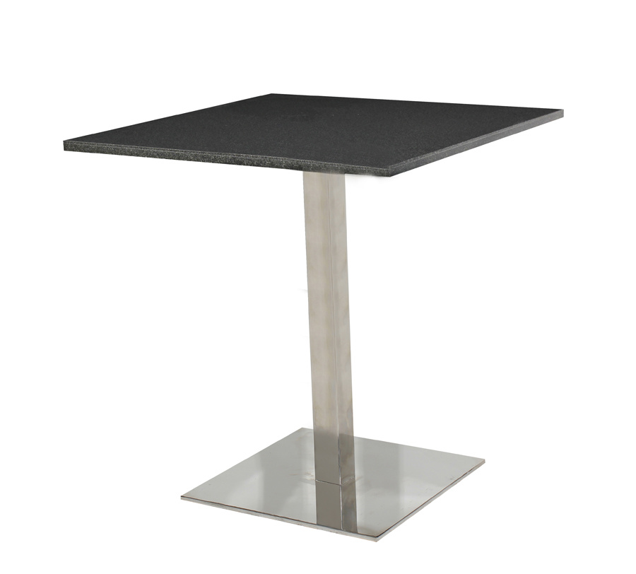 Square Stainless Steel Dining Table