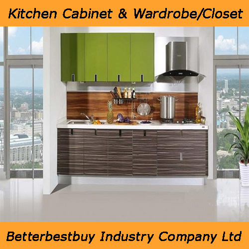 Professional Kitchen Cabinet with PVC Membrane