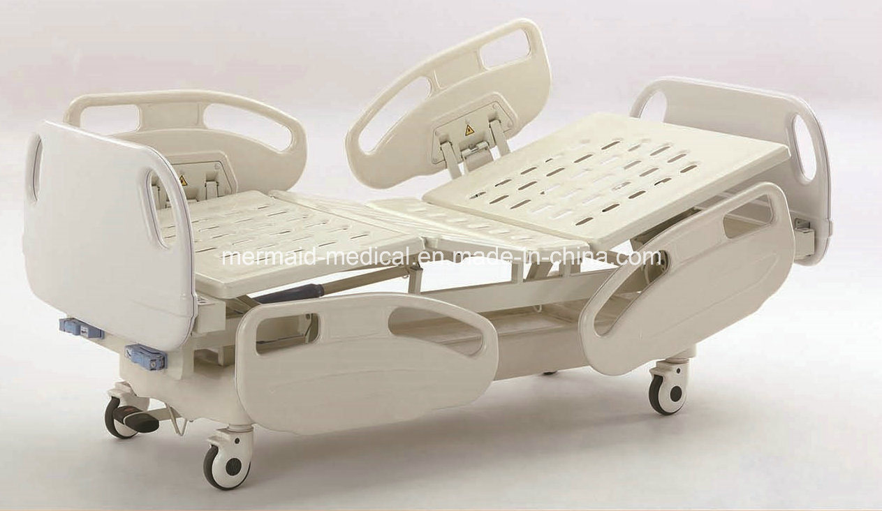 Movable Full-Fowler Manual Hospital Bed with ABS Head/Foot Board (Central locking) B-6-3 Ecom33