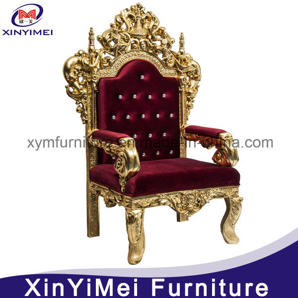 Gold Wedding Royal Throne King Chair (XYM-H91)