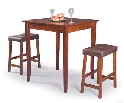 American Style Dining Set Made by One Table with Two Stools (M-X1112)