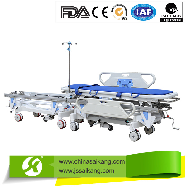 Skb041 Hospital Furniture Luxury Patient Transport Trolley