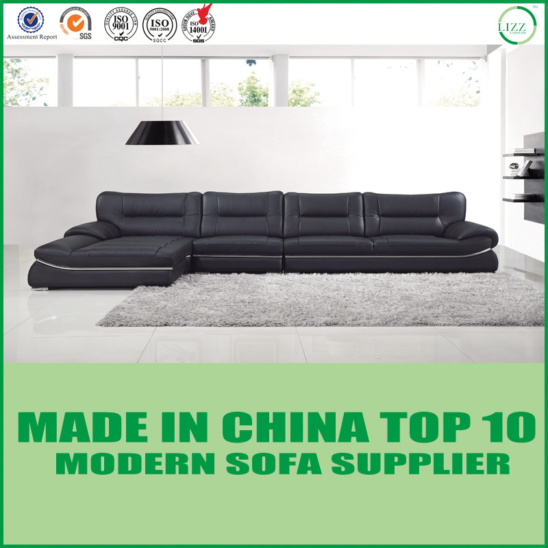 New Modern Furniture Wooden Leather Sofa Bed