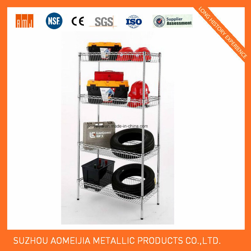 Chrome Metal Wire Shelf Shelving 