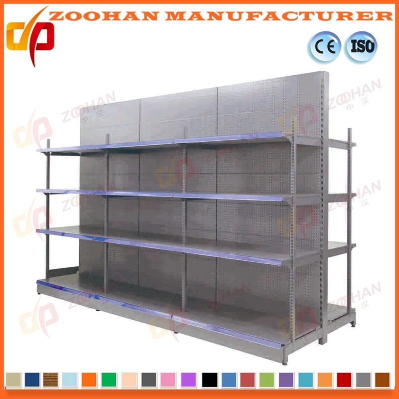 Top Quality Warehouse Grocery Storage Steel Supermarket Shelf Shelving (ZHS19)