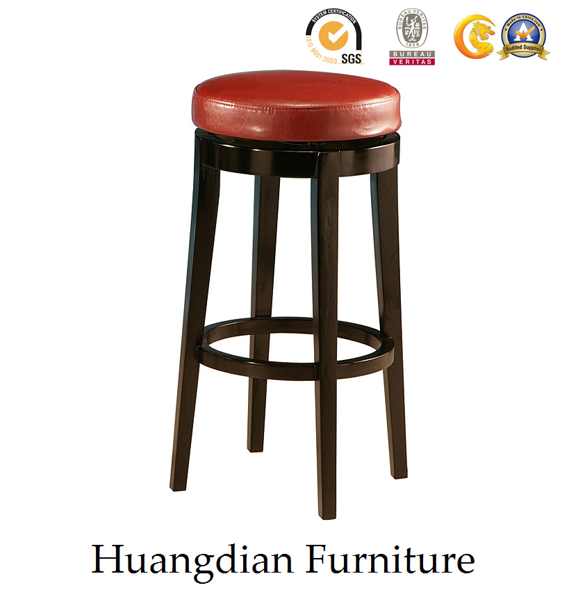 Modern Rotary Bar Chair Wooden Bar Stool (HD519)