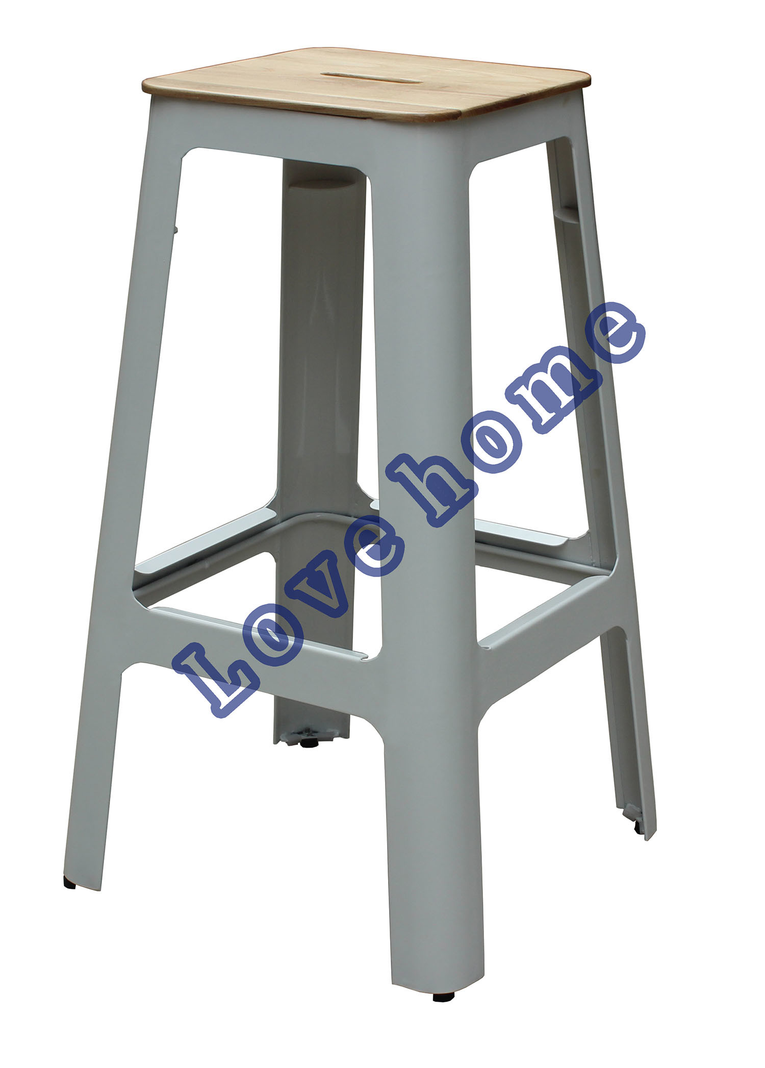 Industrial Steel Dining Restaurant Coffee Wooden Bar Stools