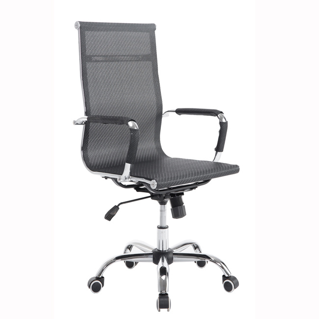 Mesh MID-Back Swivel Office Training Metal Staff Swivel Chair