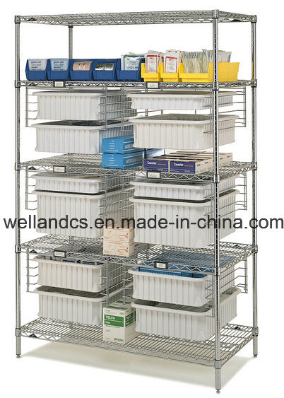 NSF Adjustable Chrome Metal Storage Rack for Hospital