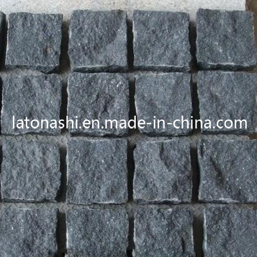 Design Black Basalt Paving Cobble Stone for Landscaping / Patio / Driveway