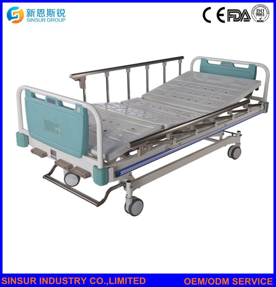 High Quality Medical Equipment Manual Three-Crank Hospital Ward Nursing Beds