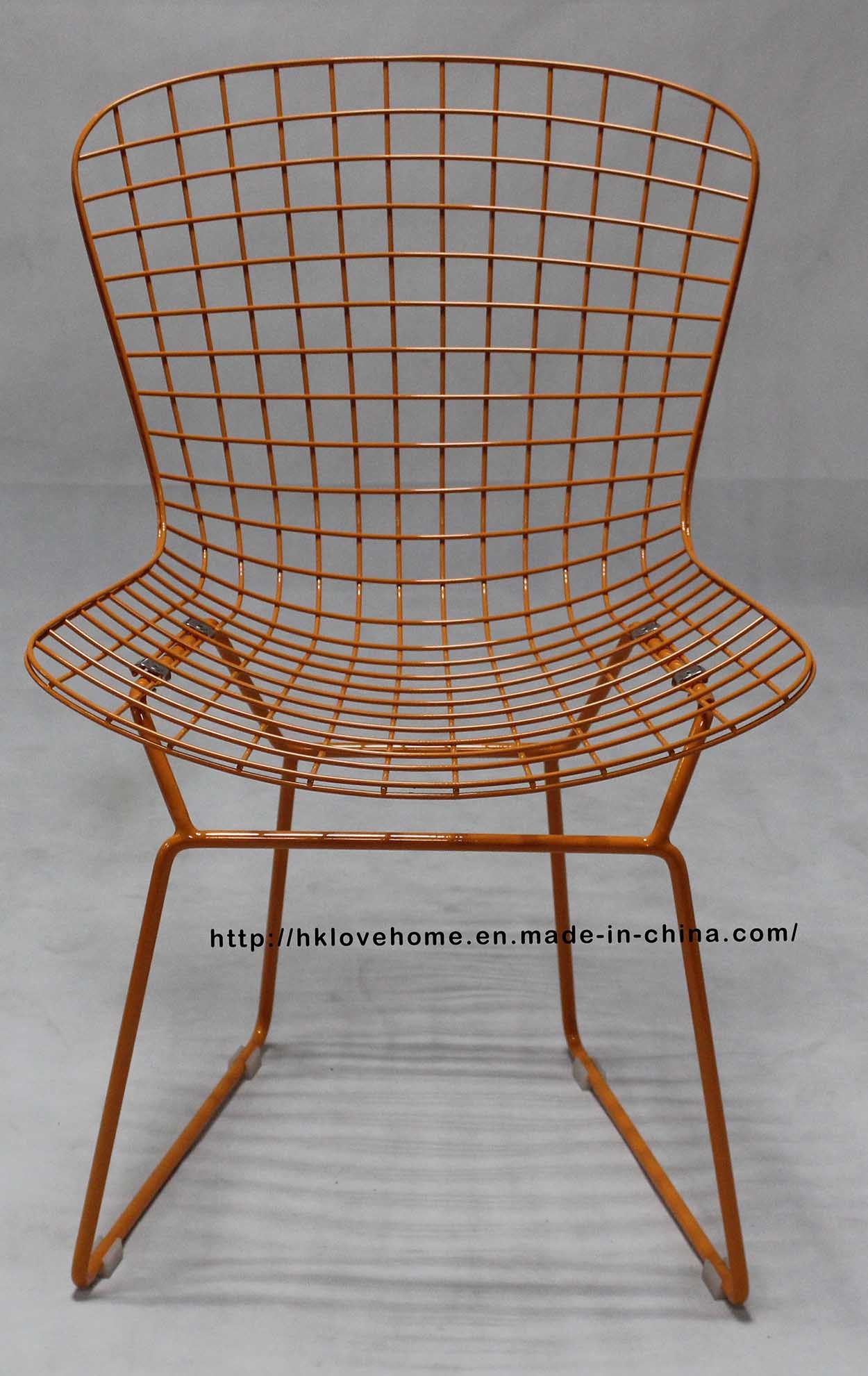 Classic Restaurant Outdoor Furniture Metal Wire Dining Beach Chair