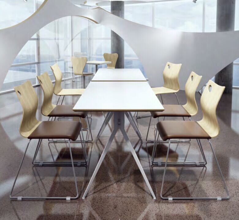 Good Quality Modern Commercial Wood Steel Office Conference Table and Chairs