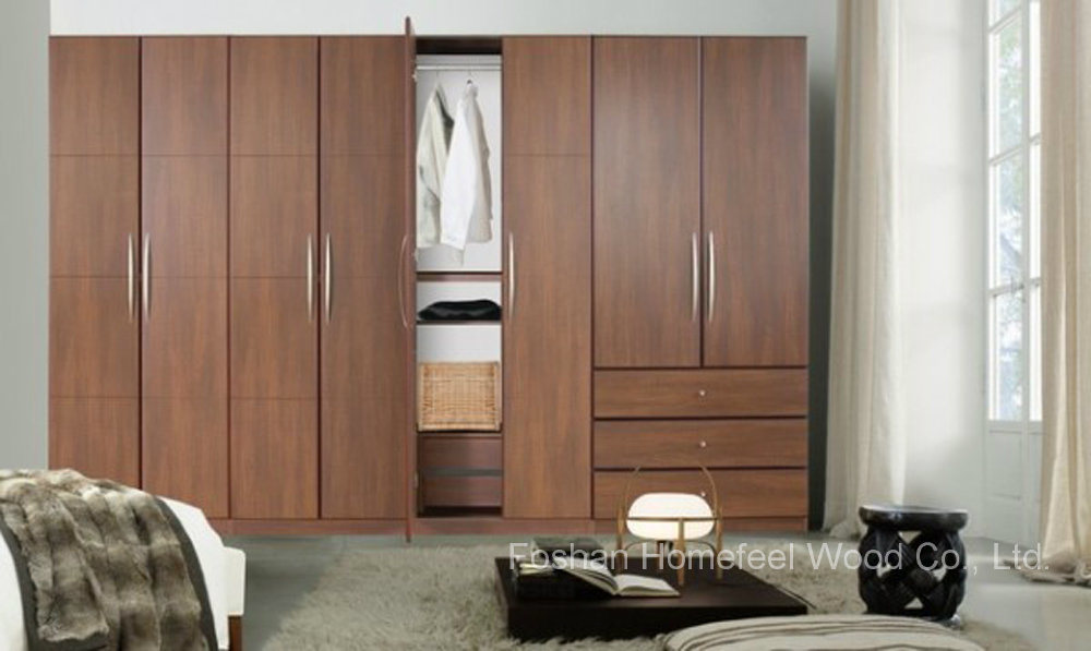 Fashion Bedroom Wooden Wardrobe Cabinet (HF-EY09043)