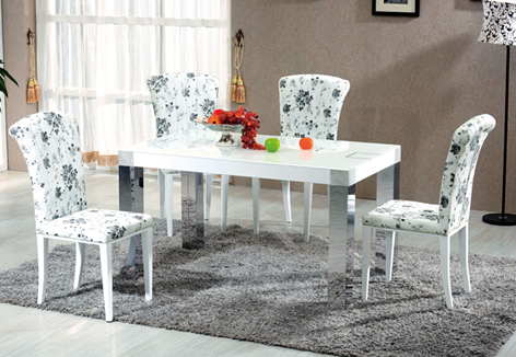 High Quality Modern Dining Room Furniture Tempered Glass Dining Table