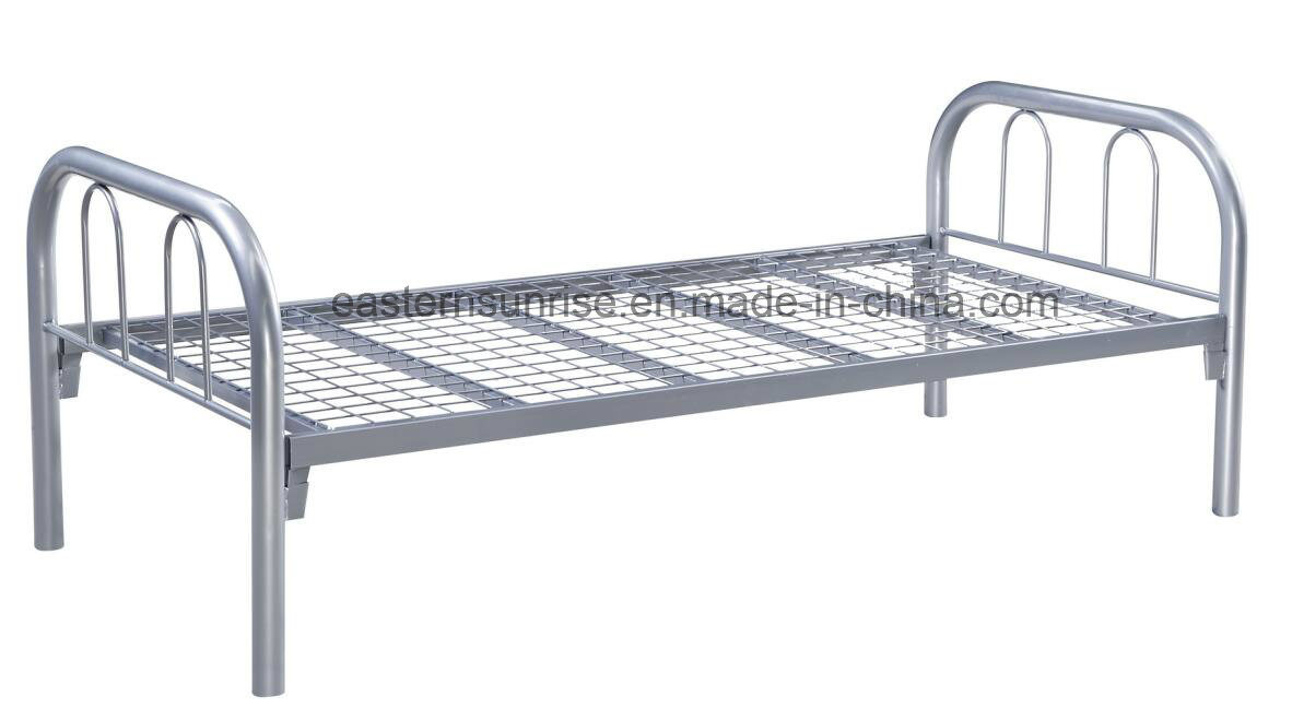 New Design Dormitory Metal Strong Adult Iron Steel Single Bed