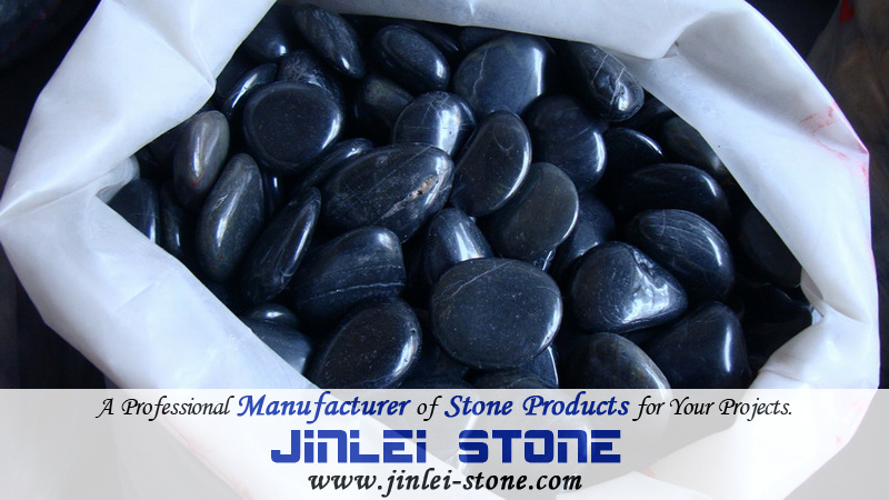 Polished Black Pebble Stone for Garden Yard/Paving/Landscape/Home Decoration