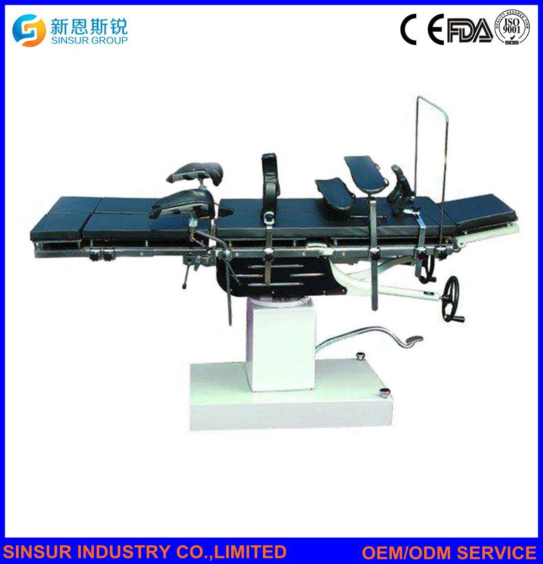 China Direct Hospital Multi-Function Manual Adjustable Surgical Equipment Operating Tables
