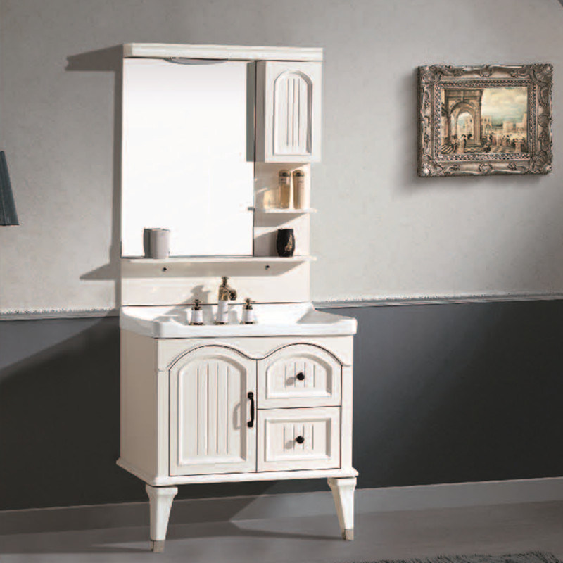 Modern PVC Bathroom Cabinet Painting Combination Bathroom Vanity, Bathroom Cabinet