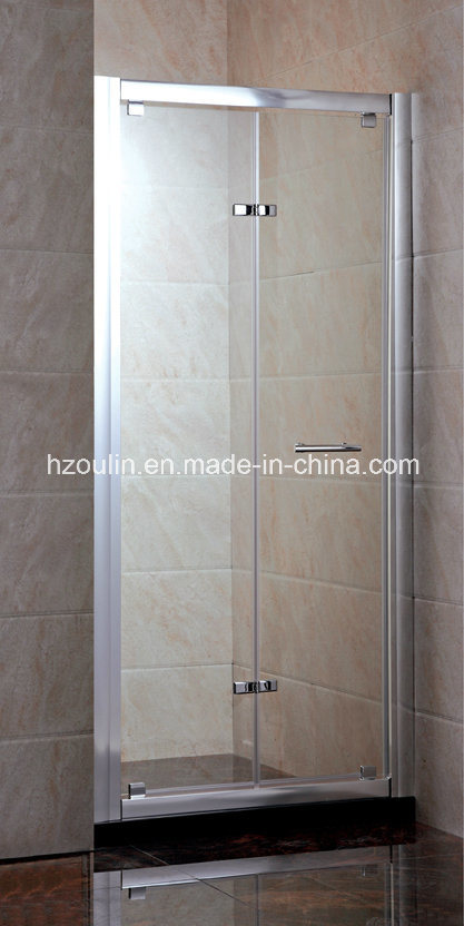 Bi-Fold Tempered Glass Shower Screen