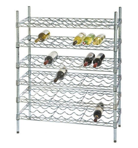 Adjustable DIY 6 Tiers Metal Liquor Bottle Display Rack Shelf Manufacturer