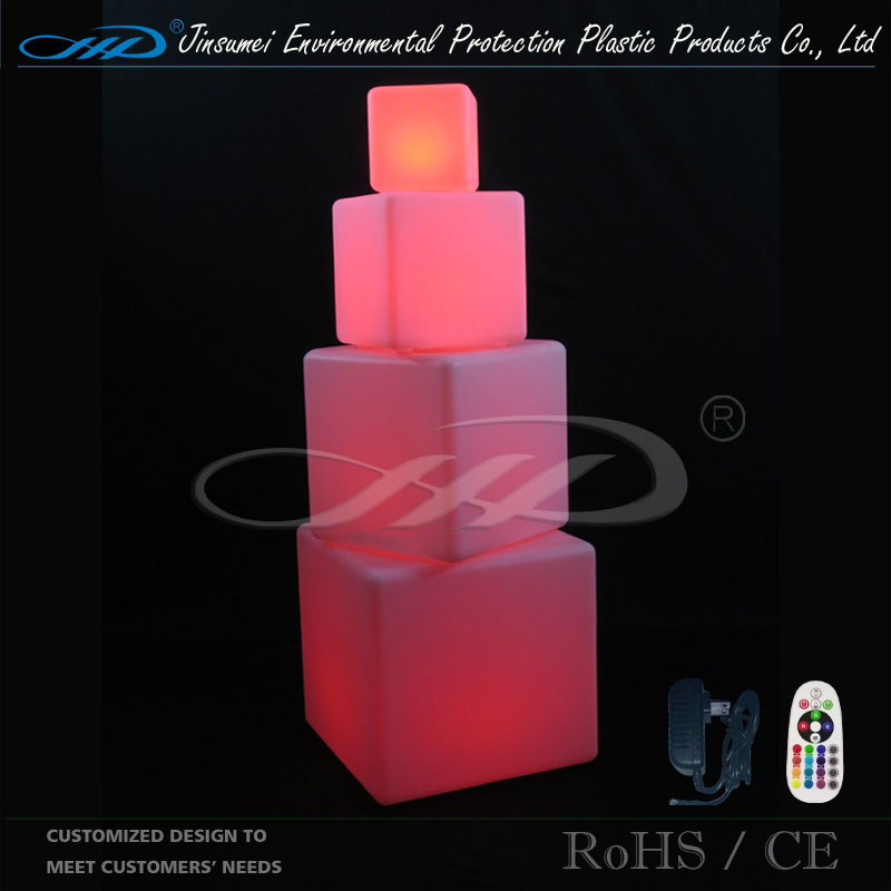 Outdoor Furniture Garden Party Illuminated Lighting LED Cube