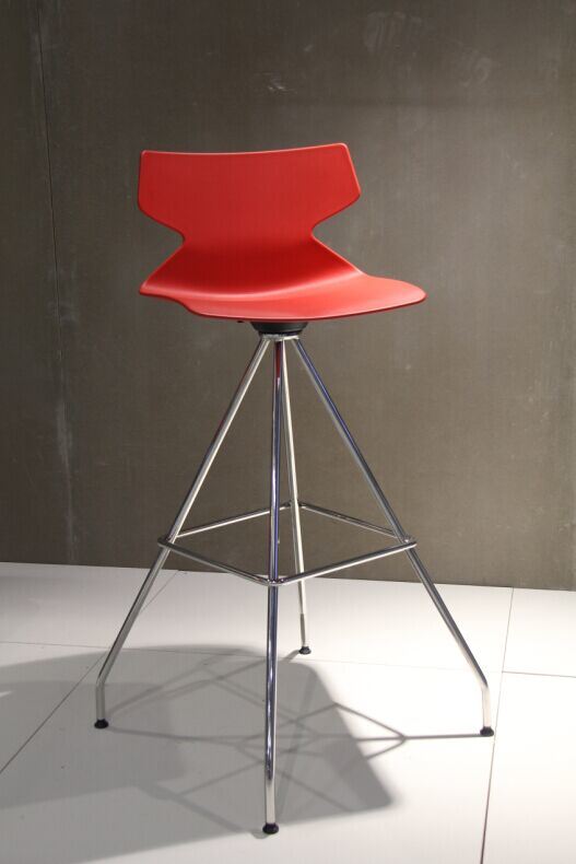 Modern Stainless Steel Swivel Bar Chair