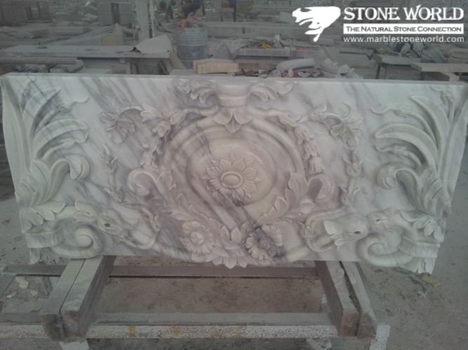 White Marble Carving Design for Garden Landscape