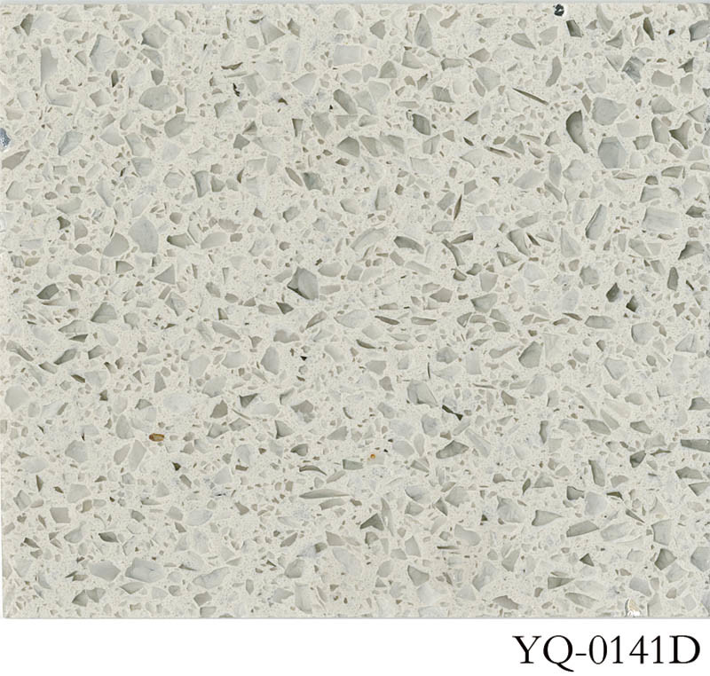 Glass Quartz Stone Countertop (YQ-0141D)