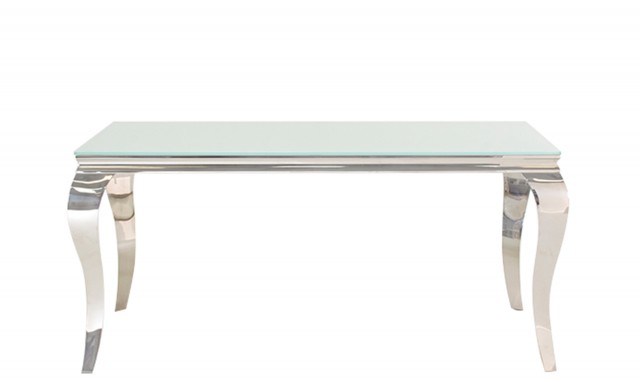 Modern Home Dining Room Furniture Louis Dining Table with White Glass Top