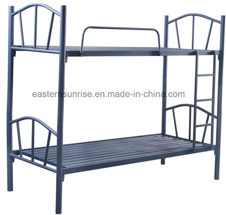 Double Steel Bunk Bed Furniture School Dormitory Metal Bed