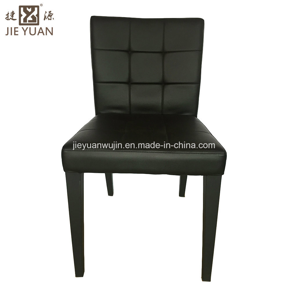 Restaurant Furniture Leather Metal Dining Chair