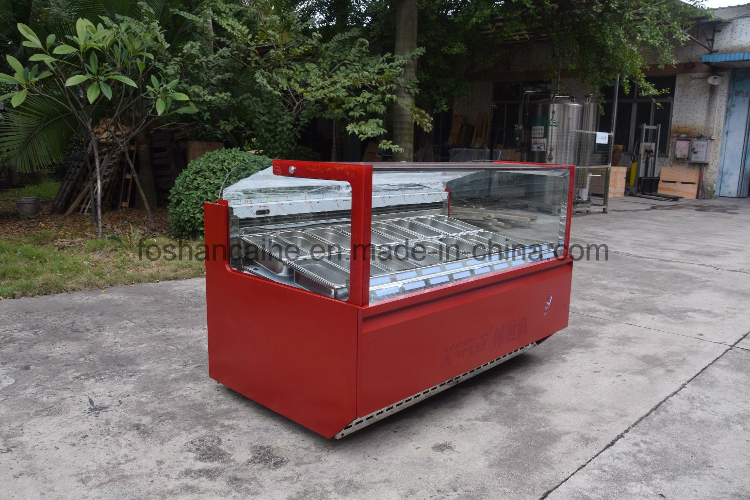 Upright Ice Cream Display Cabinet for Gelato Shop