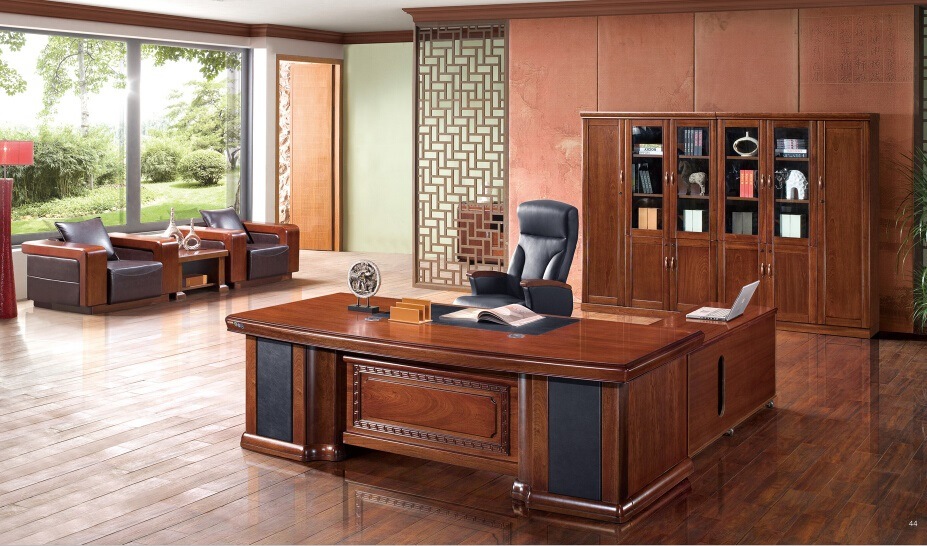 China Modern Office Design Layout/ Walnut Executive Wooden Material Office Furniture