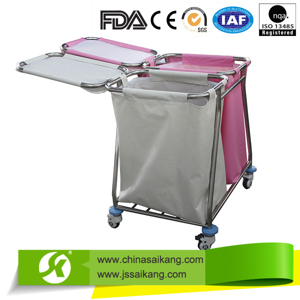 Hospital Solid Linen Trolley for Laundry (CE/FDA/ISO)