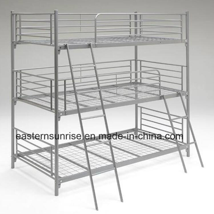 Cheap Price Knock Down Steel Metal Triple Bunk Bed