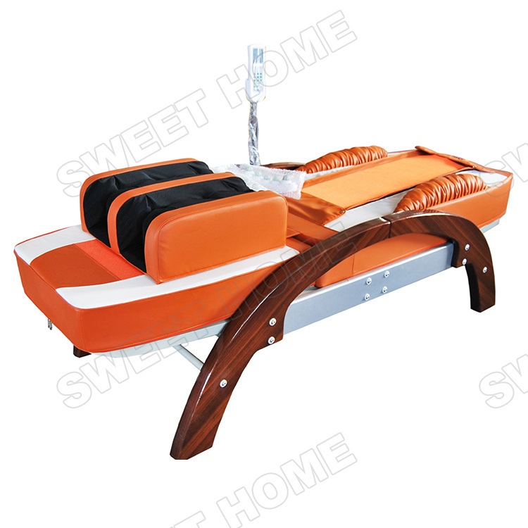 Electric Wood Automatic Air Acupressure Thermal Jade Thai Massage Bed