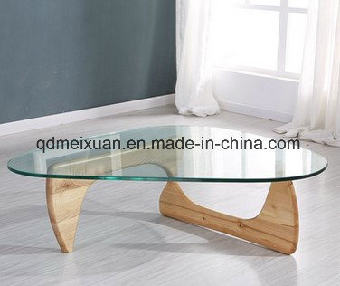 Triangle Tea Table of Toughened Glass Tea Table Noguchi Creative Solid Wood Tea Table Table (M-X3580)