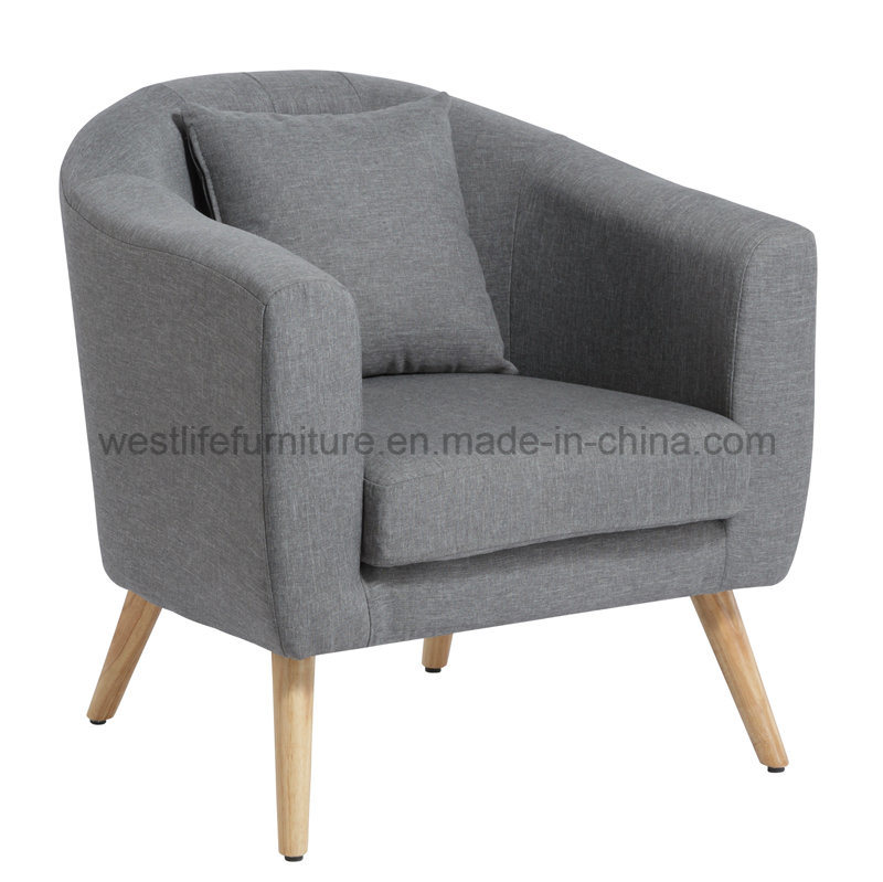 Wooden Legs Fabric Tub Chair Wh6061