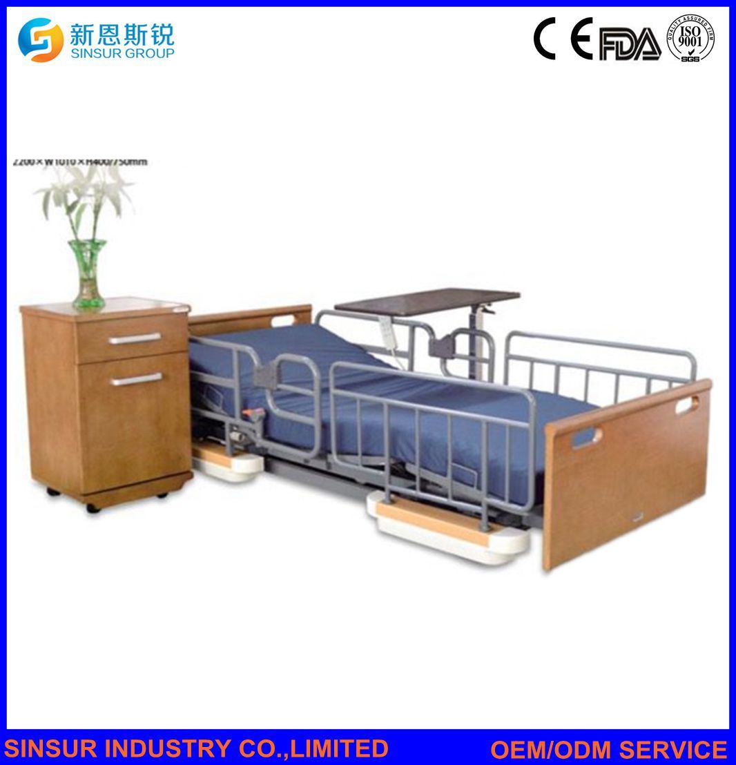 Hospital Furniture Electric Three-Function Home Care Nursing Bed