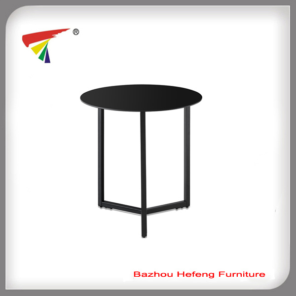 Customized Modern Round Glass Corner Table (C35)