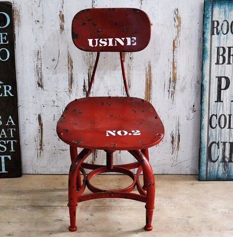 New Design Home Furniture Red Metal Chair